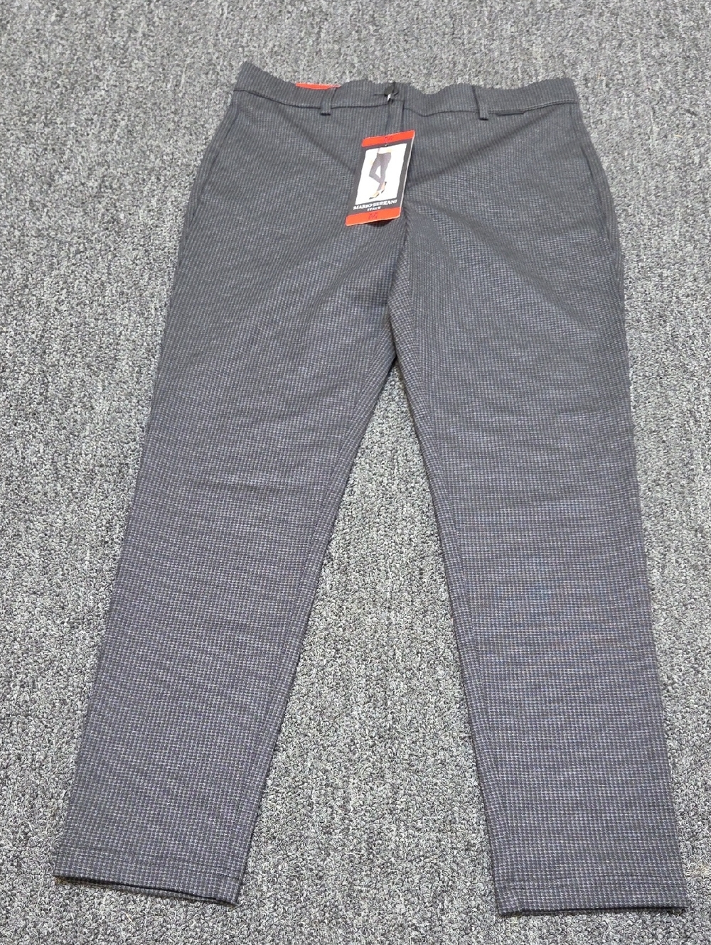 (#1) Mario Serrani Gray Women's Slim Dress Pants